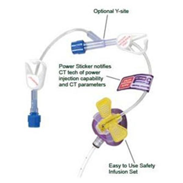 Infusion Set PowerLoc Ndl 22gx3/4